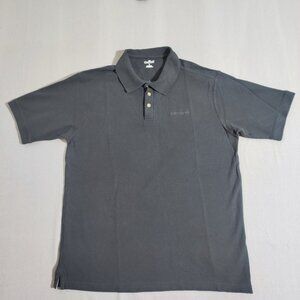 Carhartt short sleeve knit polo shirt men's size L black colour button up neck